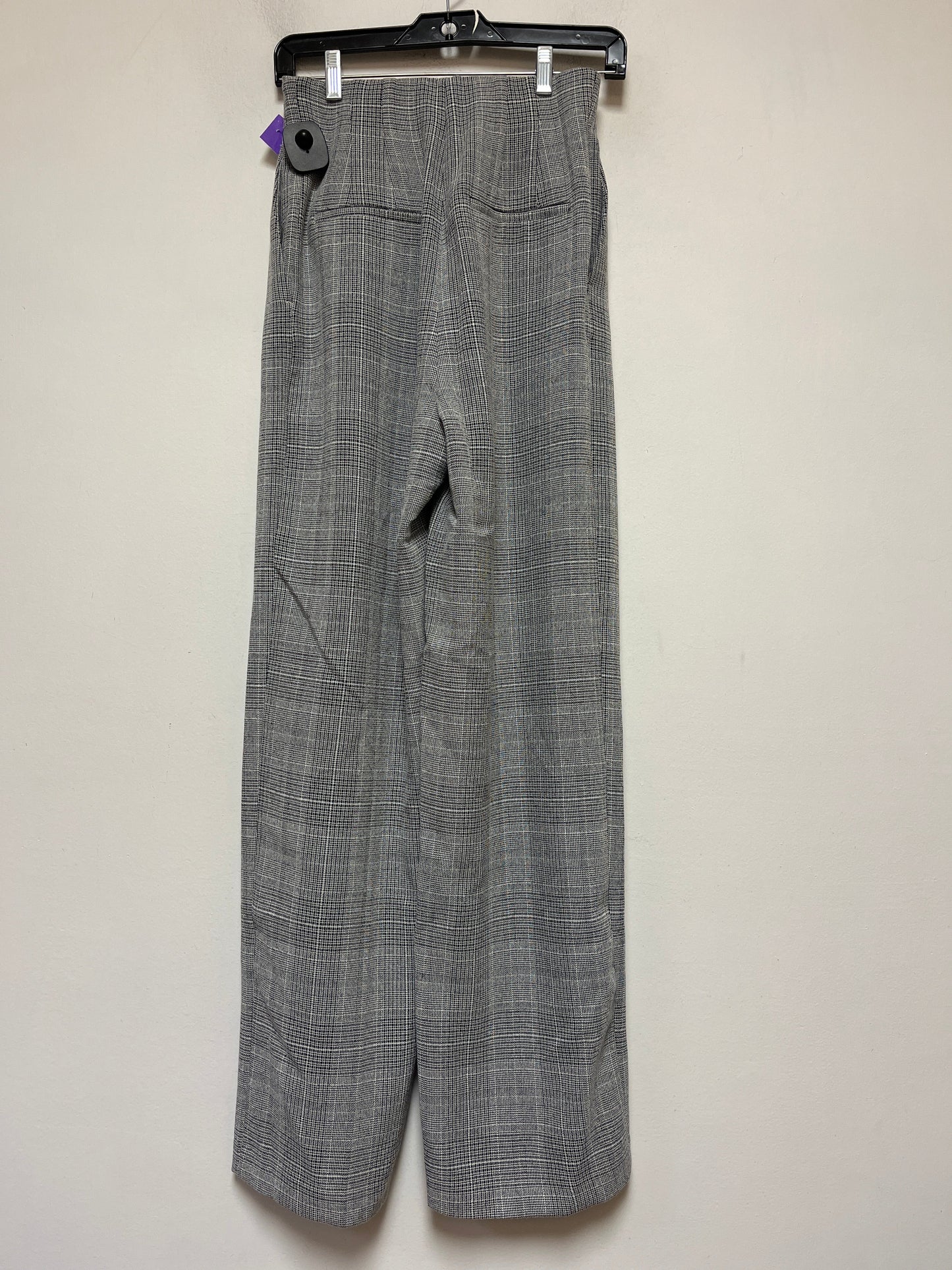 Plaid Pattern Pants Wide Leg H&m, Size 2