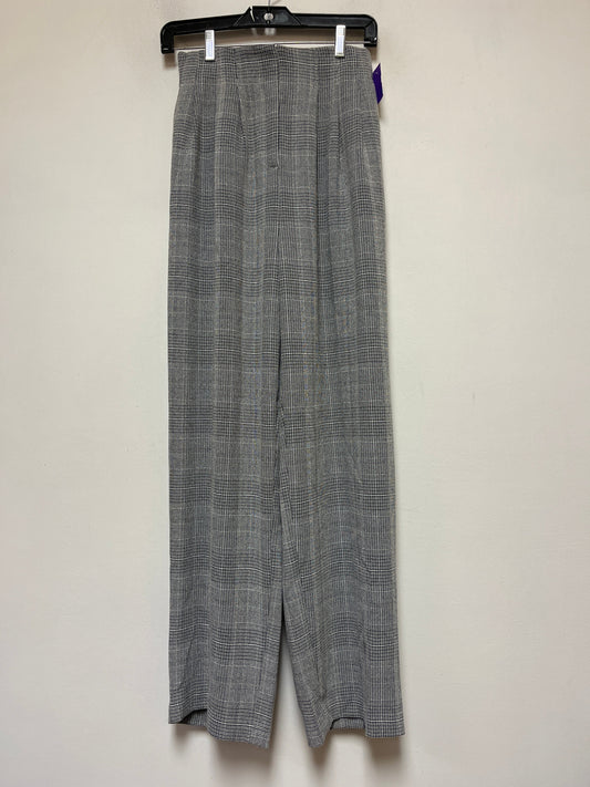 Plaid Pattern Pants Wide Leg H&m, Size 2