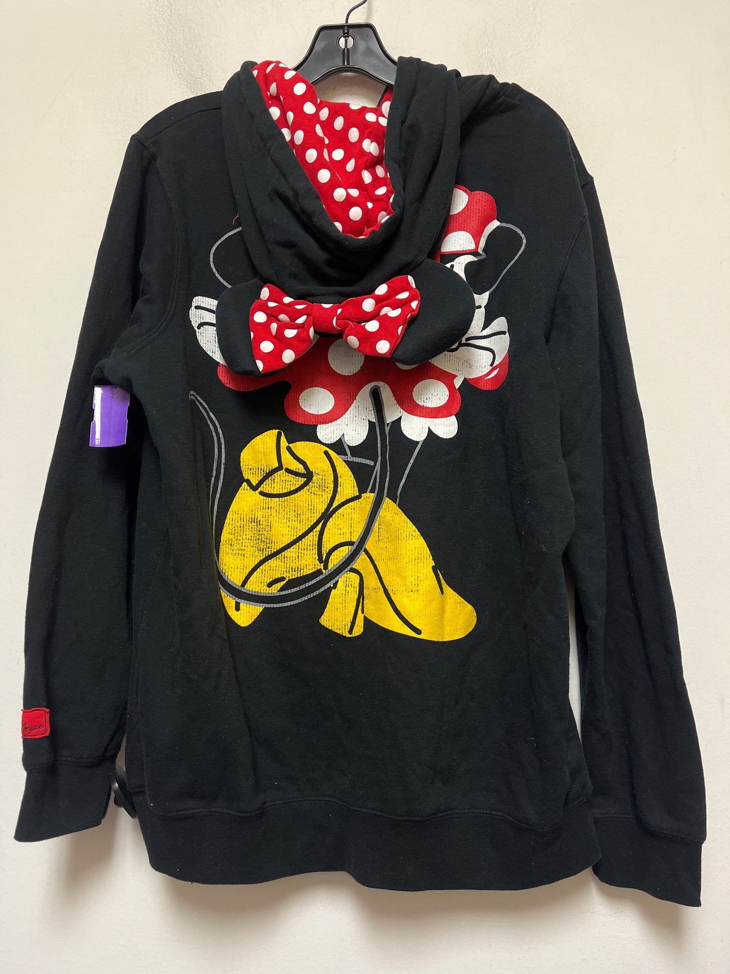 Black & Red Sweatshirt Hoodie Walt Disney, Size Xl