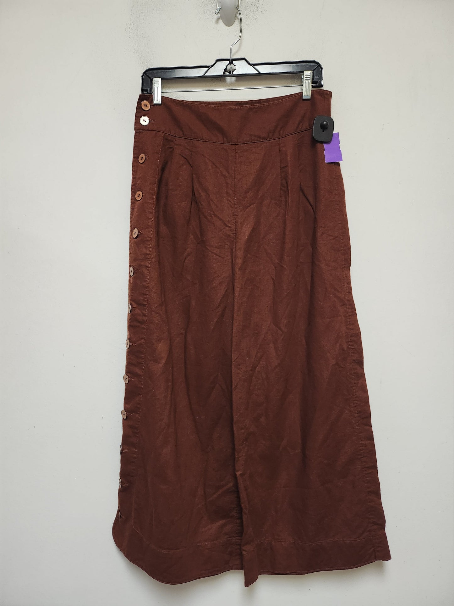 Pants Wide Leg By Anthropologie In Brown, Size: 6