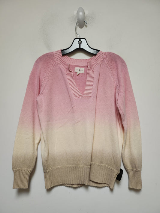 Pink & Tan Sweater Lou And Grey, Size Xxs