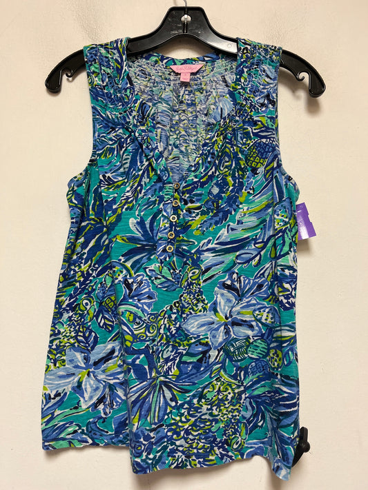Tropical Print Top Sleeveless Lilly Pulitzer, Size S