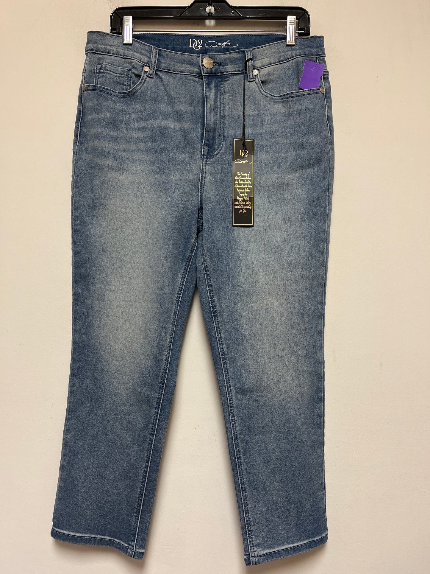 Blue Denim Jeans Straight Diane Gilman, Size 12