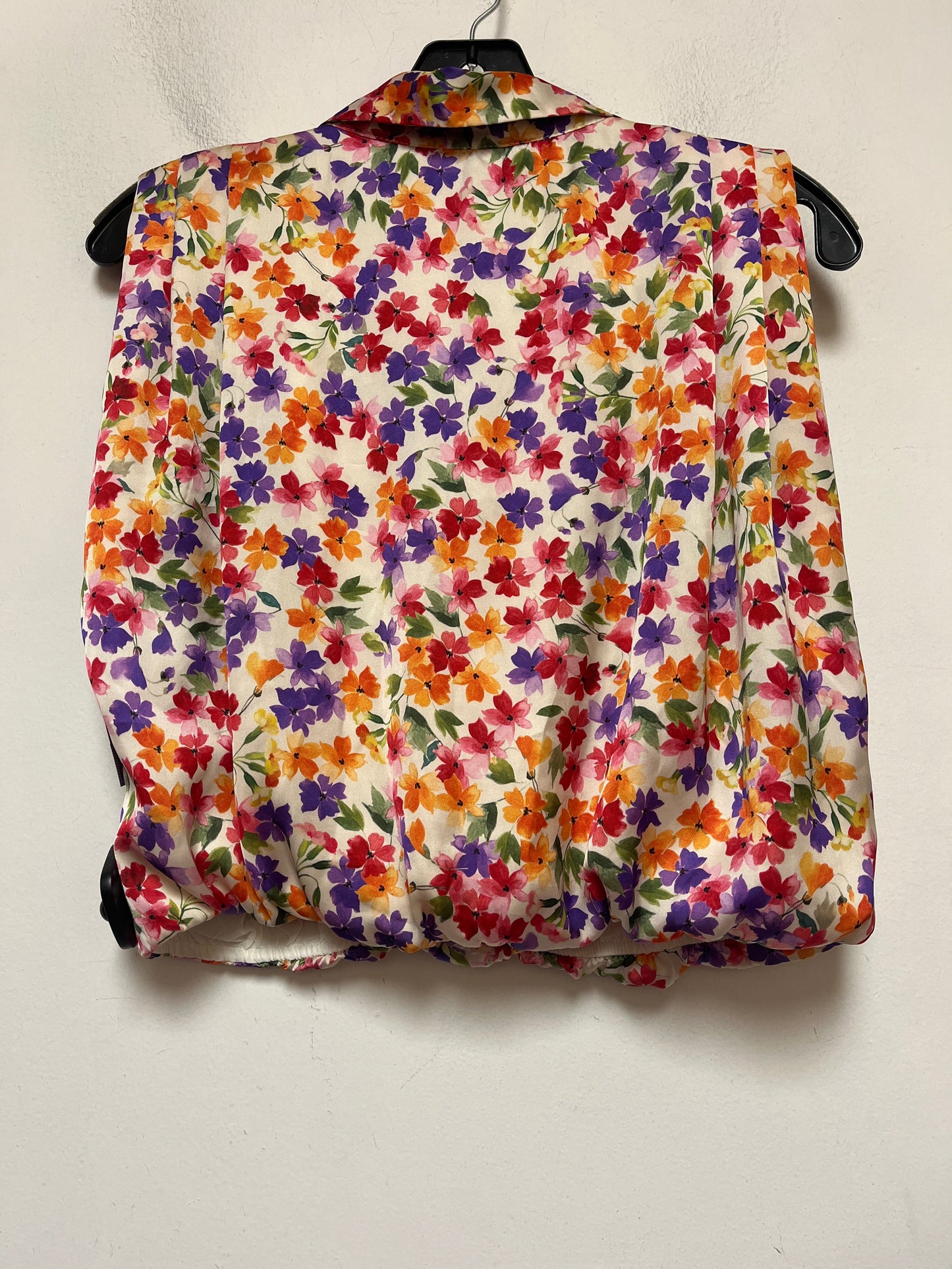 Floral Print Top Sleeveless Zara, Size M