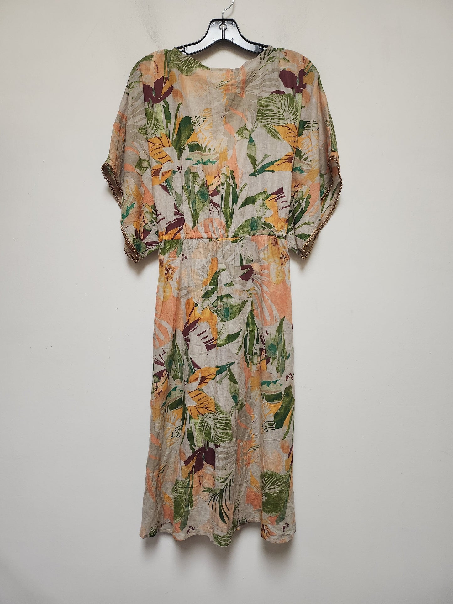 Tropical Print Swimwear Cover-up Clothes Mentor, Size S