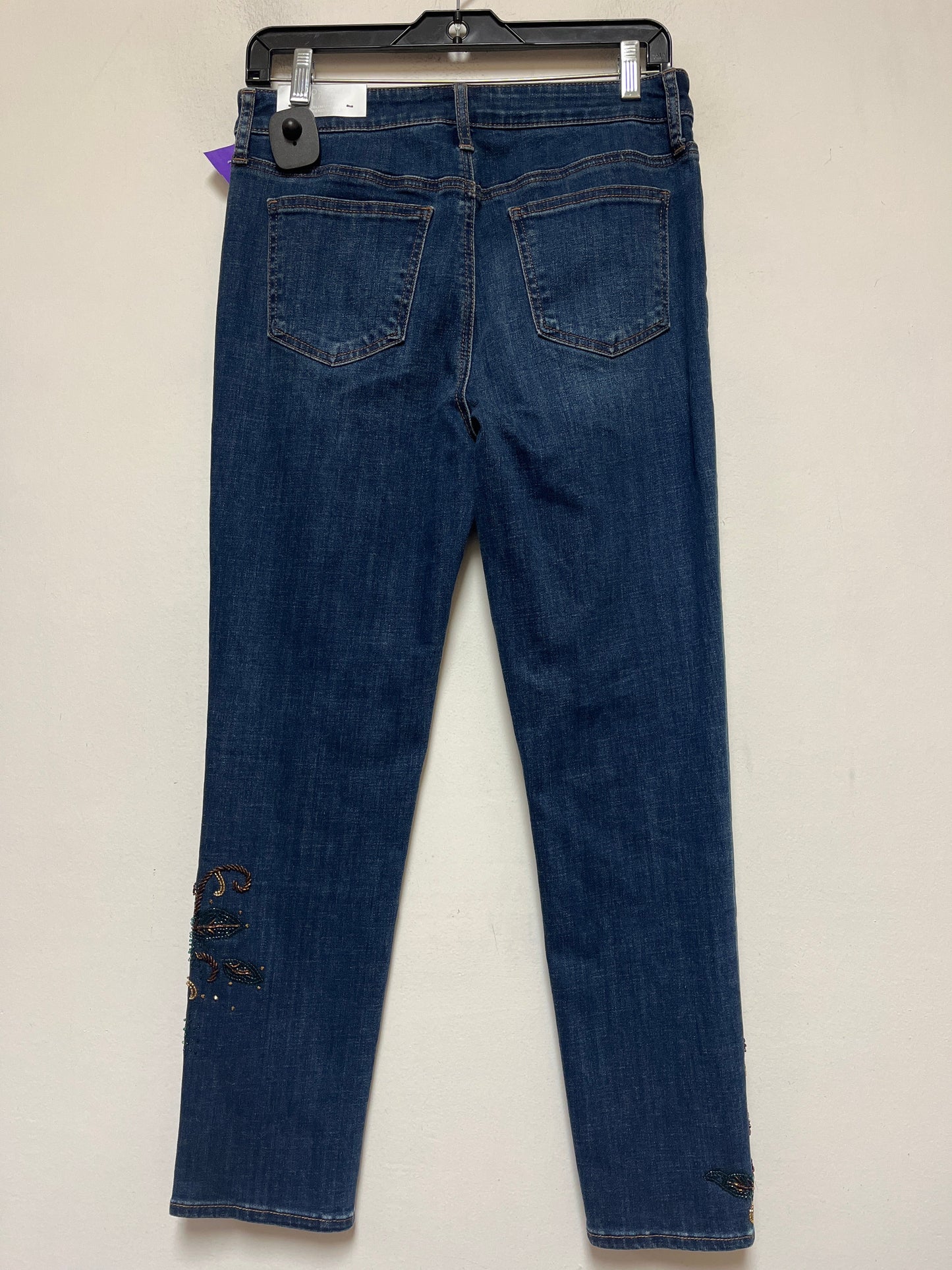 Blue Denim Jeans Straight Chicos, Size 4