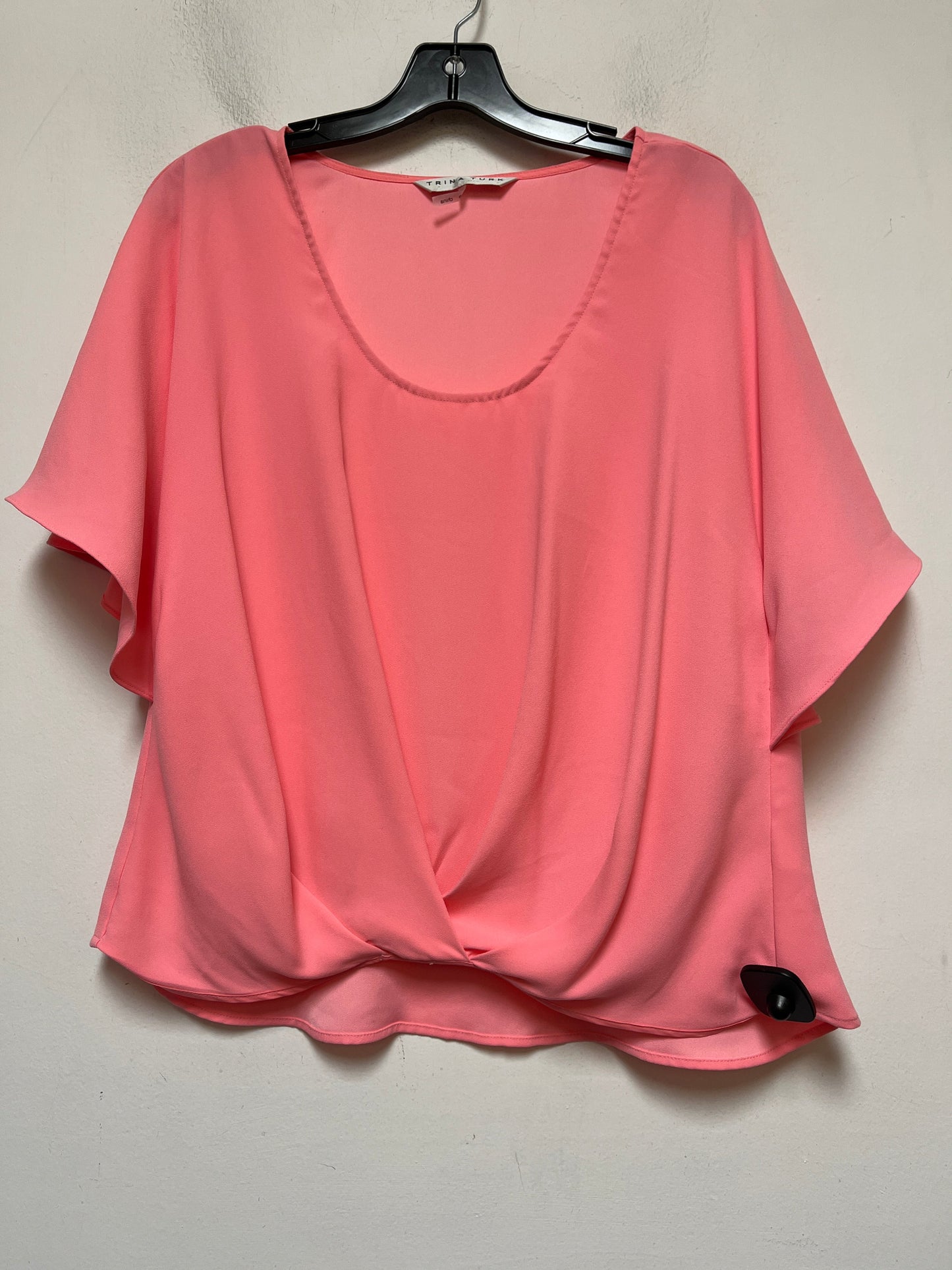 Pink Top Short Sleeve Trina Turk, Size M
