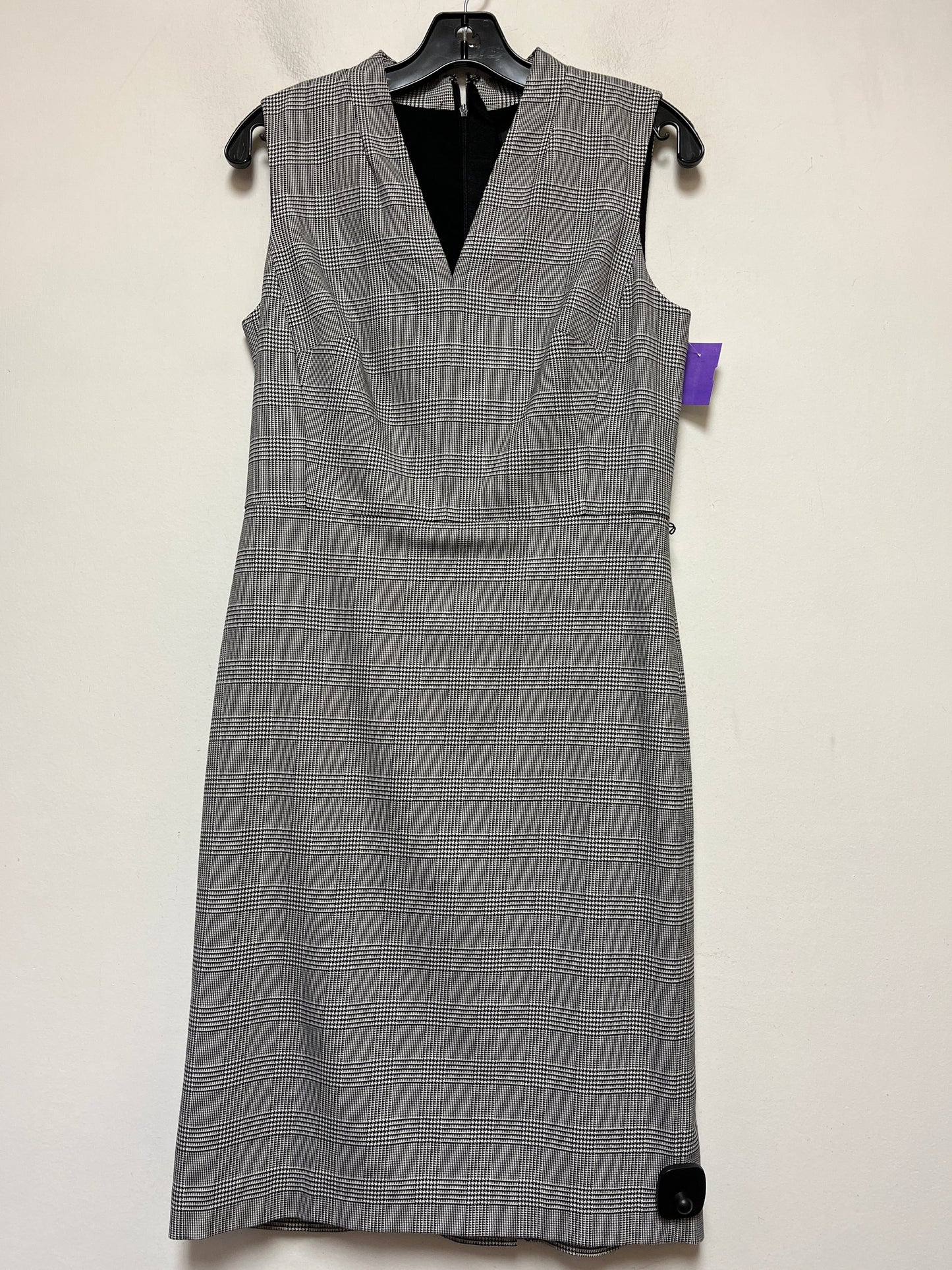 Plaid Pattern Dress Casual Midi Ann Taylor, Size S