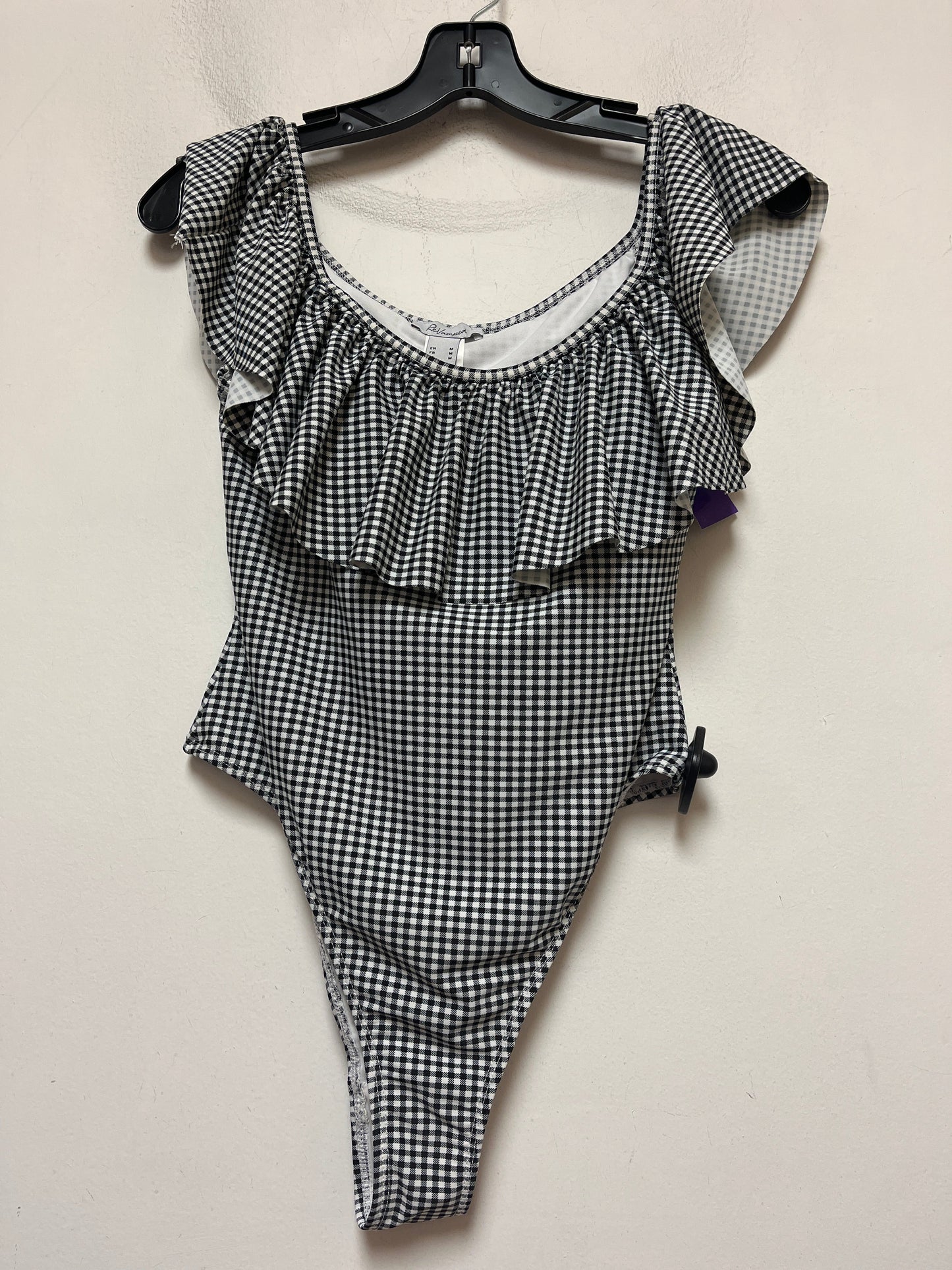 Checkered Pattern Swimsuit Revamped, Size M