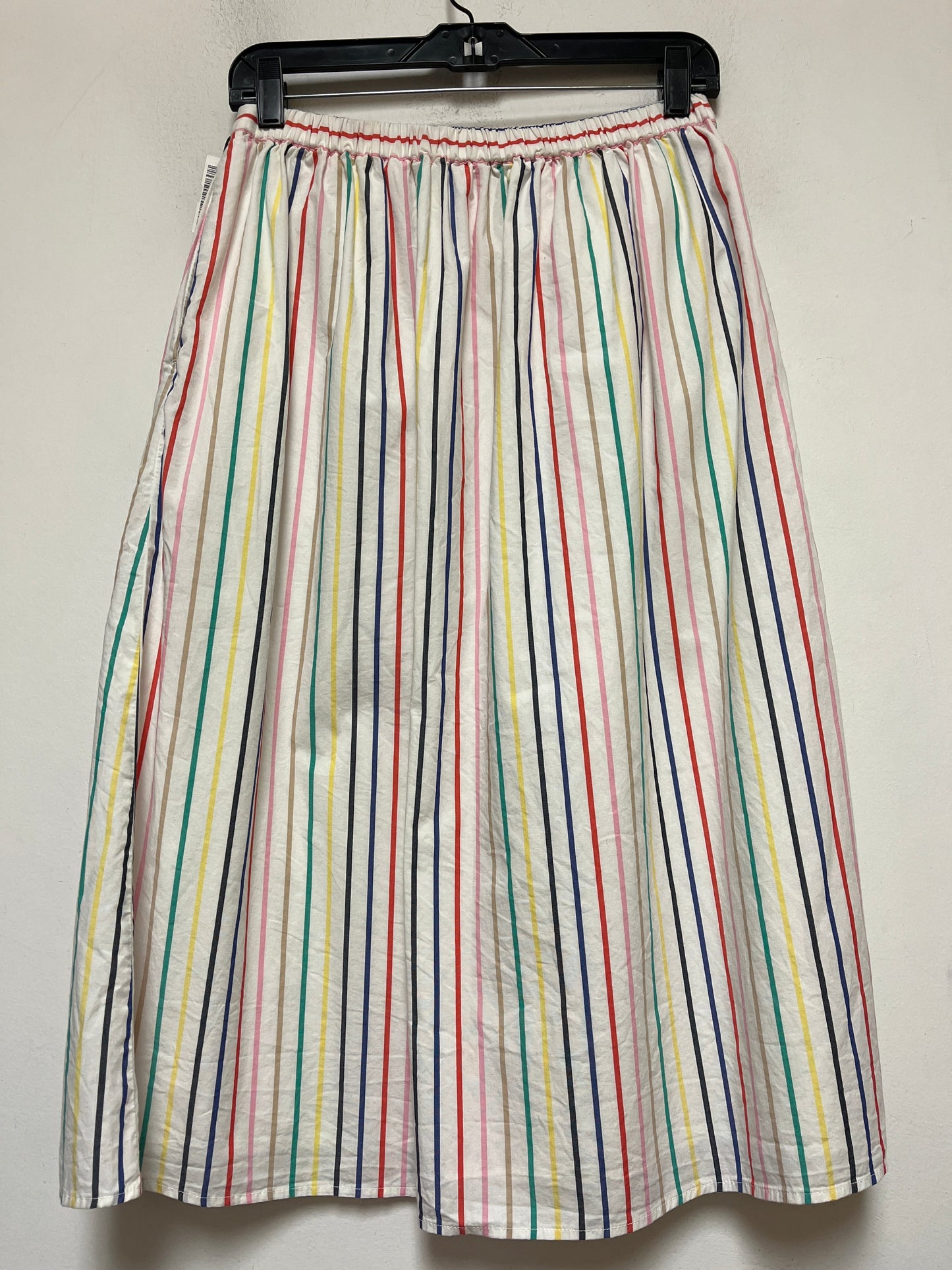 Striped Pattern Skirt Midi J. Crew, Size 6