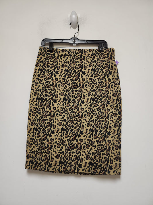 Animal Print Skirt Midi J. Crew, Size 8