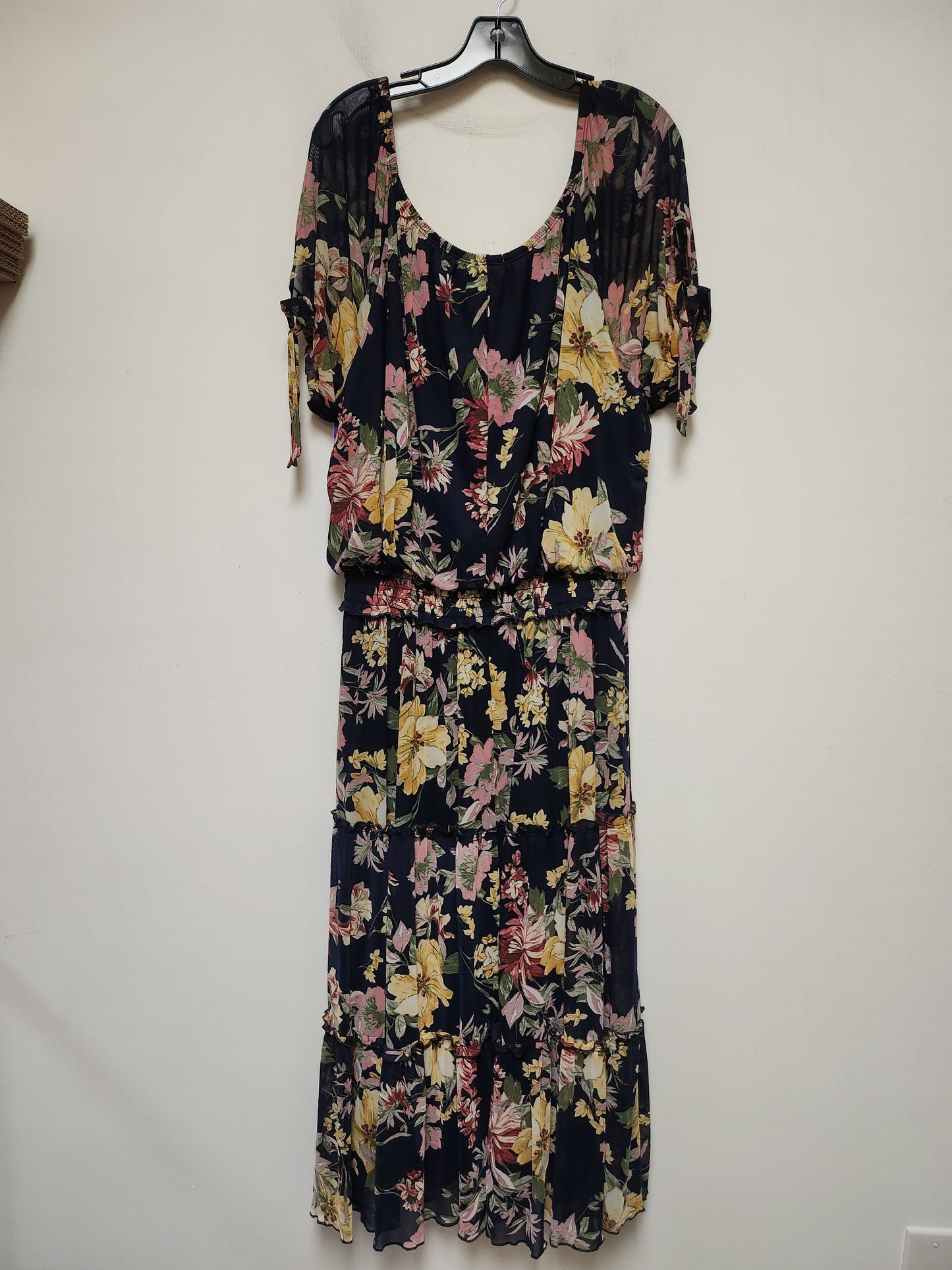 Floral Print Dress Casual Maxi Clothes Mentor, Size 2x