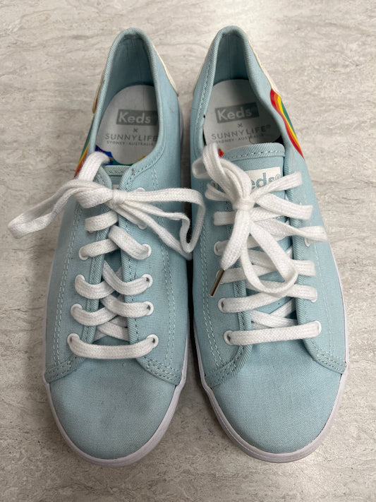 Blue Shoes Sneakers Keds, Size 6.5
