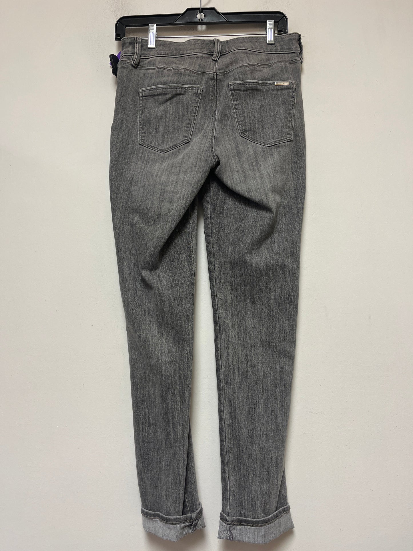 Grey Denim Jeans Straight White House Black Market, Size 4