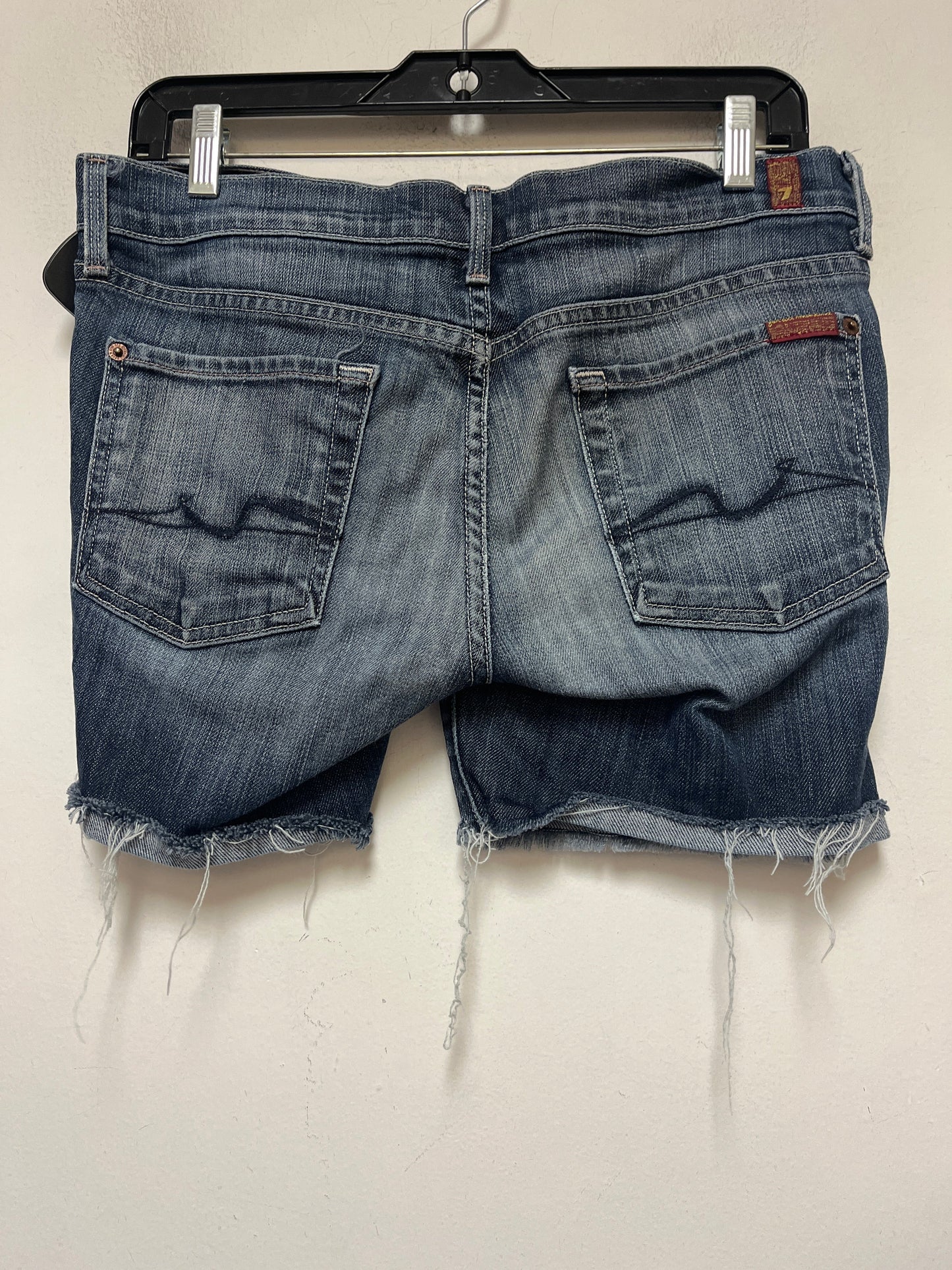 Blue Denim Shorts 7 For All Mankind, Size 8