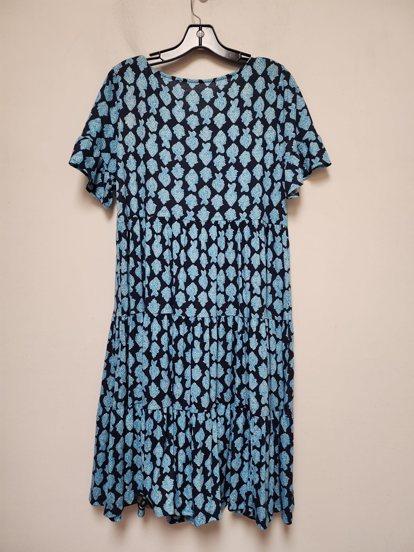 Blue Dress Casual Midi Lilly Pulitzer, Size M