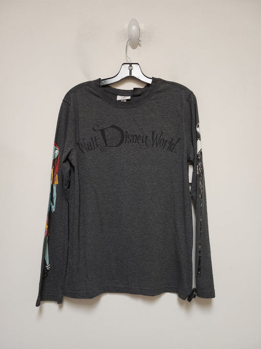 Grey Top Long Sleeve Basic Walt Disney, Size S