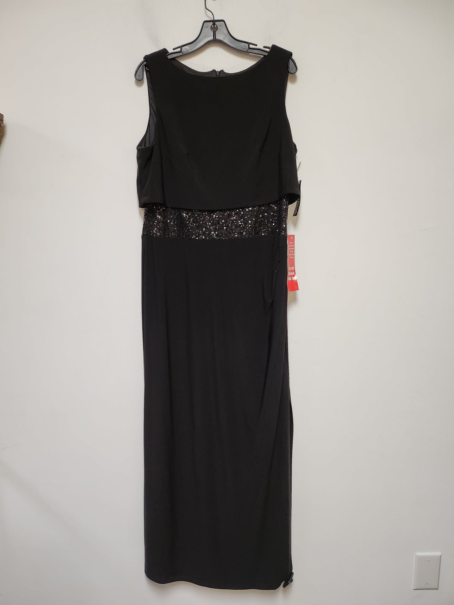 Black Dress Party Long R And M Richards, Size Xl