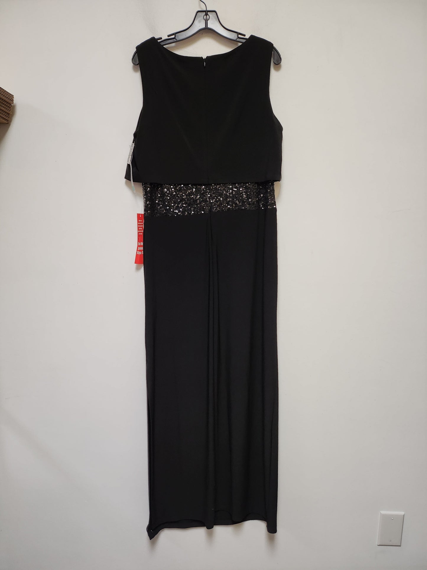 Black Dress Party Long R And M Richards, Size Xl