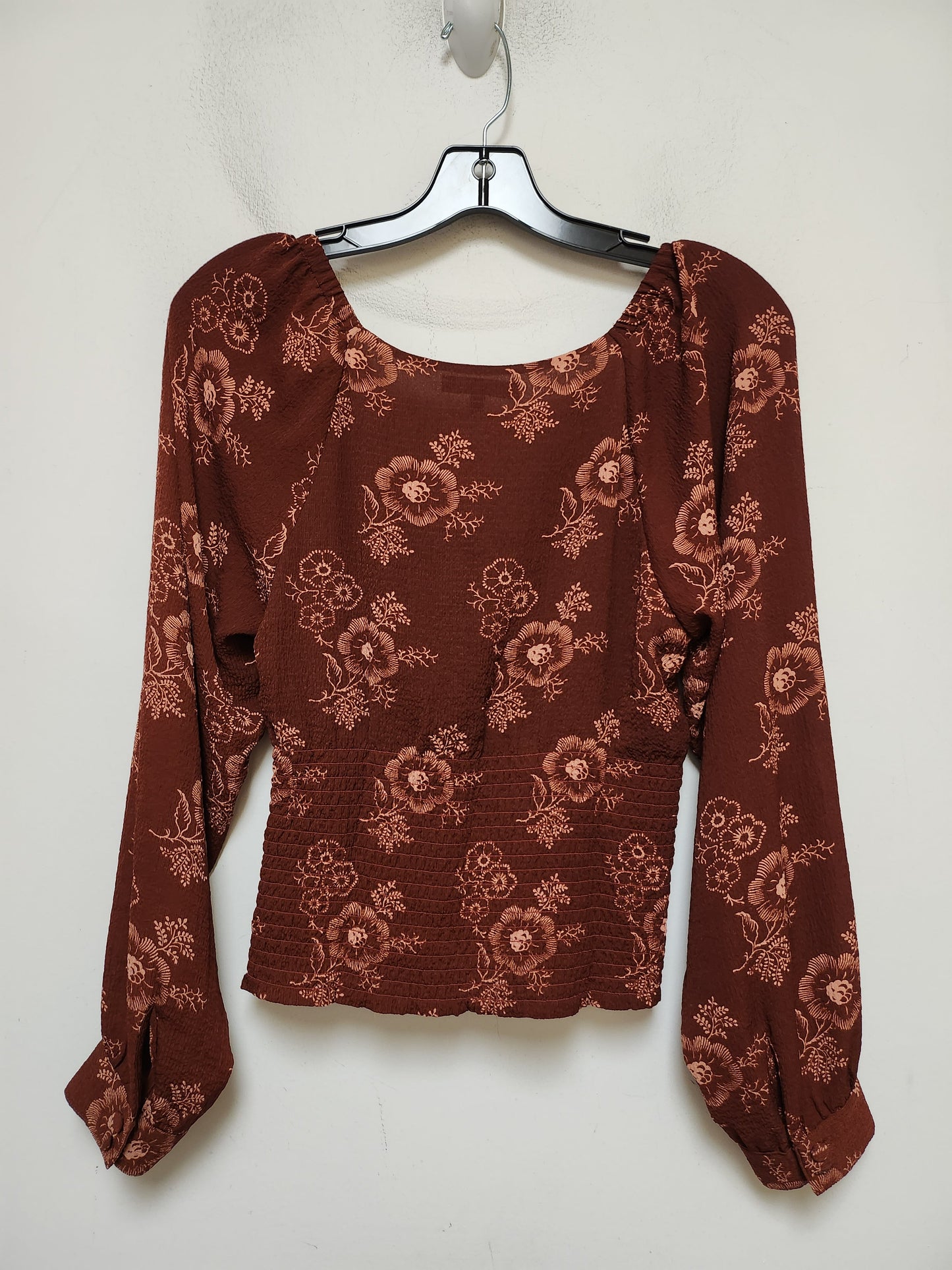 Floral Print Top Long Sleeve Madewell, Size M