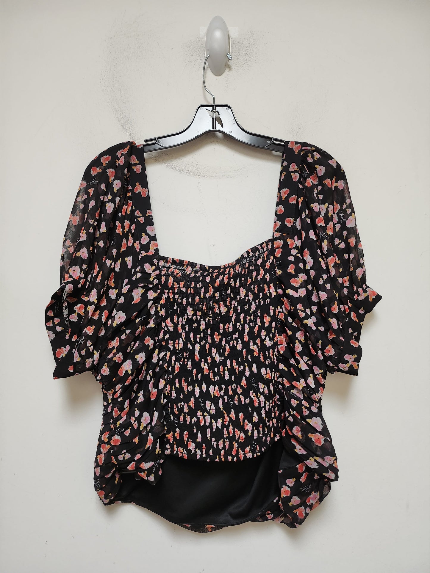 Floral Print Top Short Sleeve Karl Lagerfeld, Size Xl