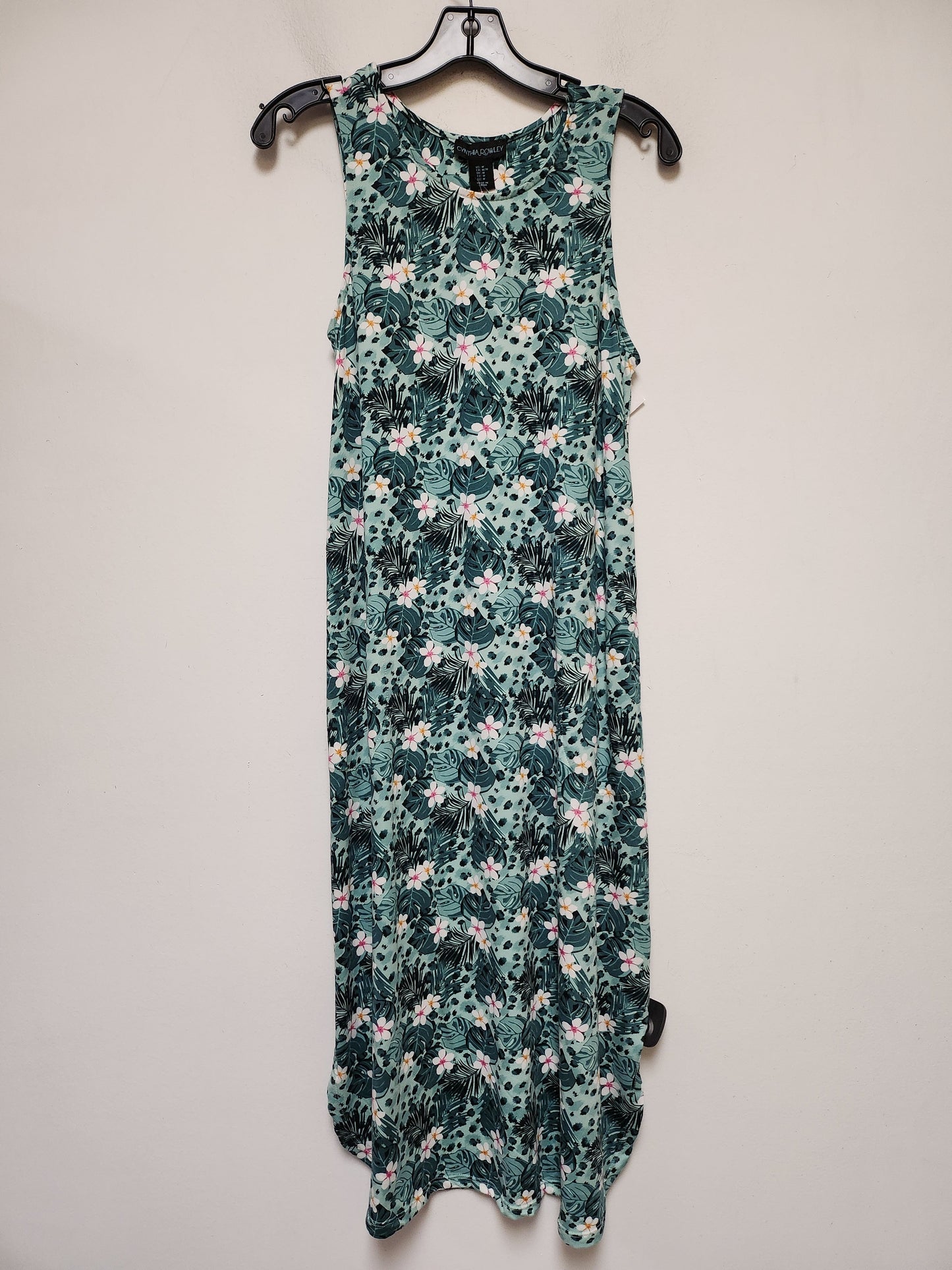 Tropical Print Dress Casual Maxi Cynthia Rowley, Size M