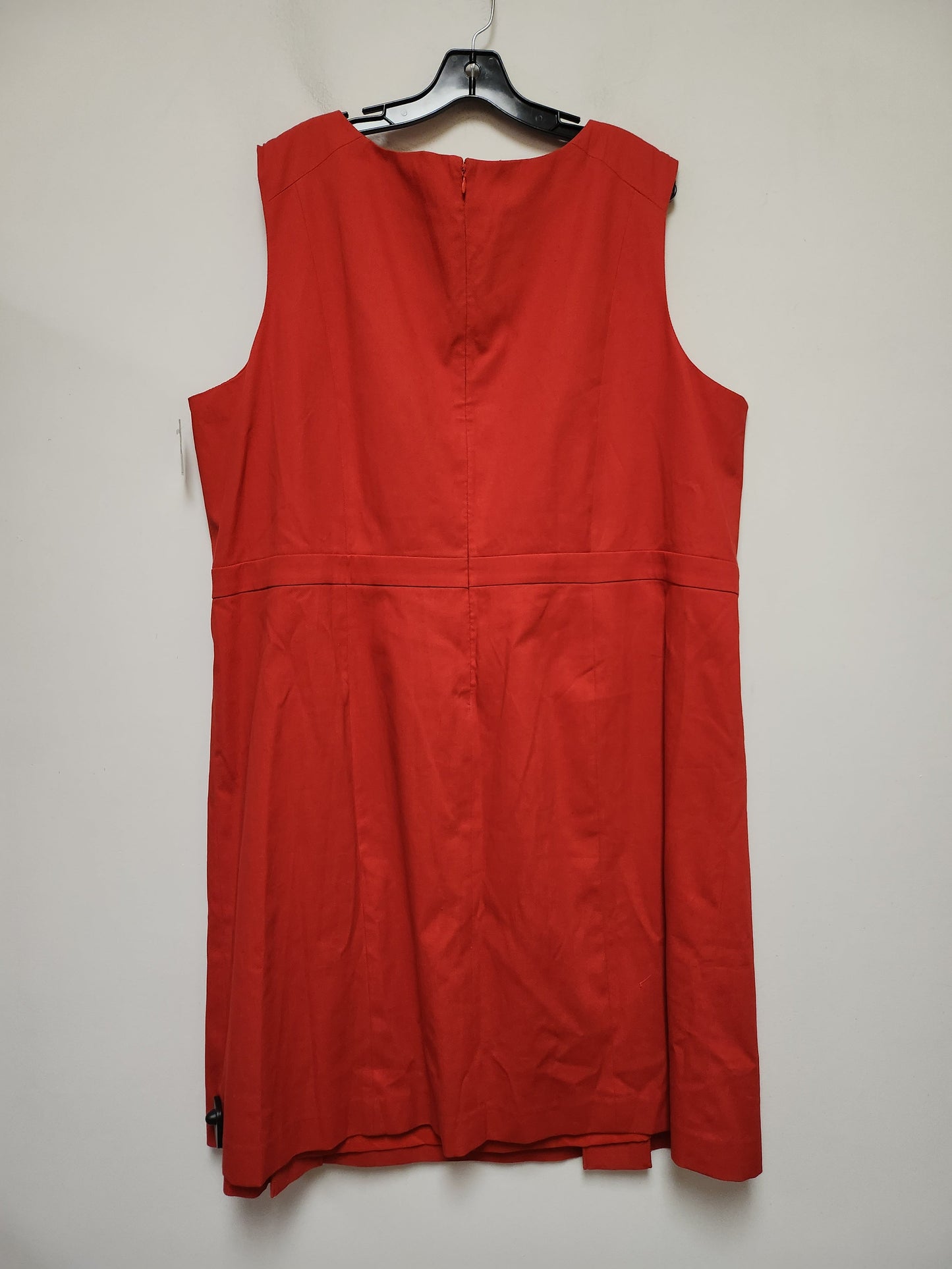 Red Dress Casual Midi Talbots, Size 3x