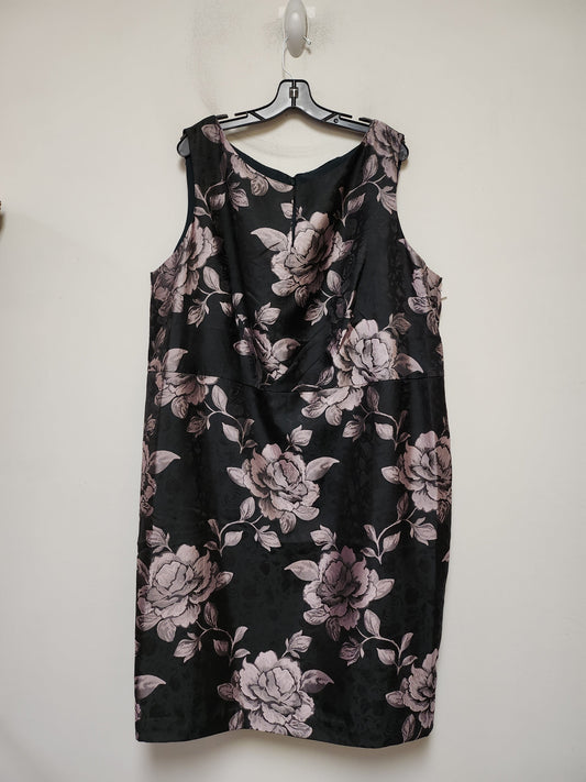 Floral Print Dress Casual Midi Talbots, Size 3x