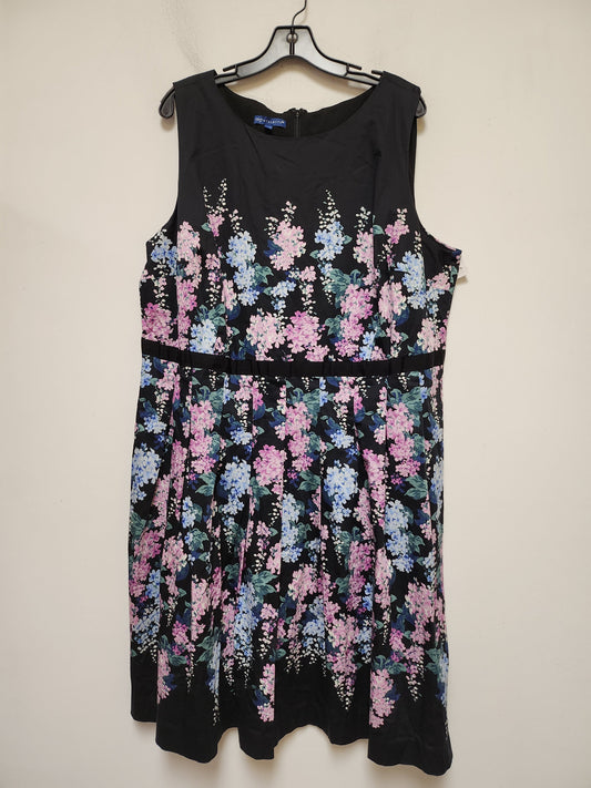 Floral Print Dress Casual Midi Talbots, Size 2x