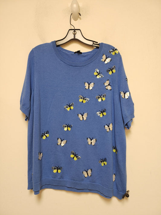 Blue Top Short Sleeve Talbots, Size 3x