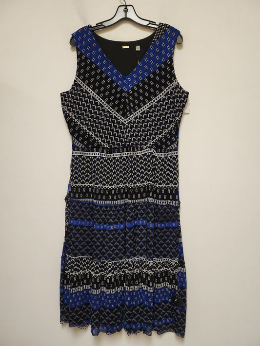 Geometric Pattern Dress Casual Midi T Tahari, Size L
