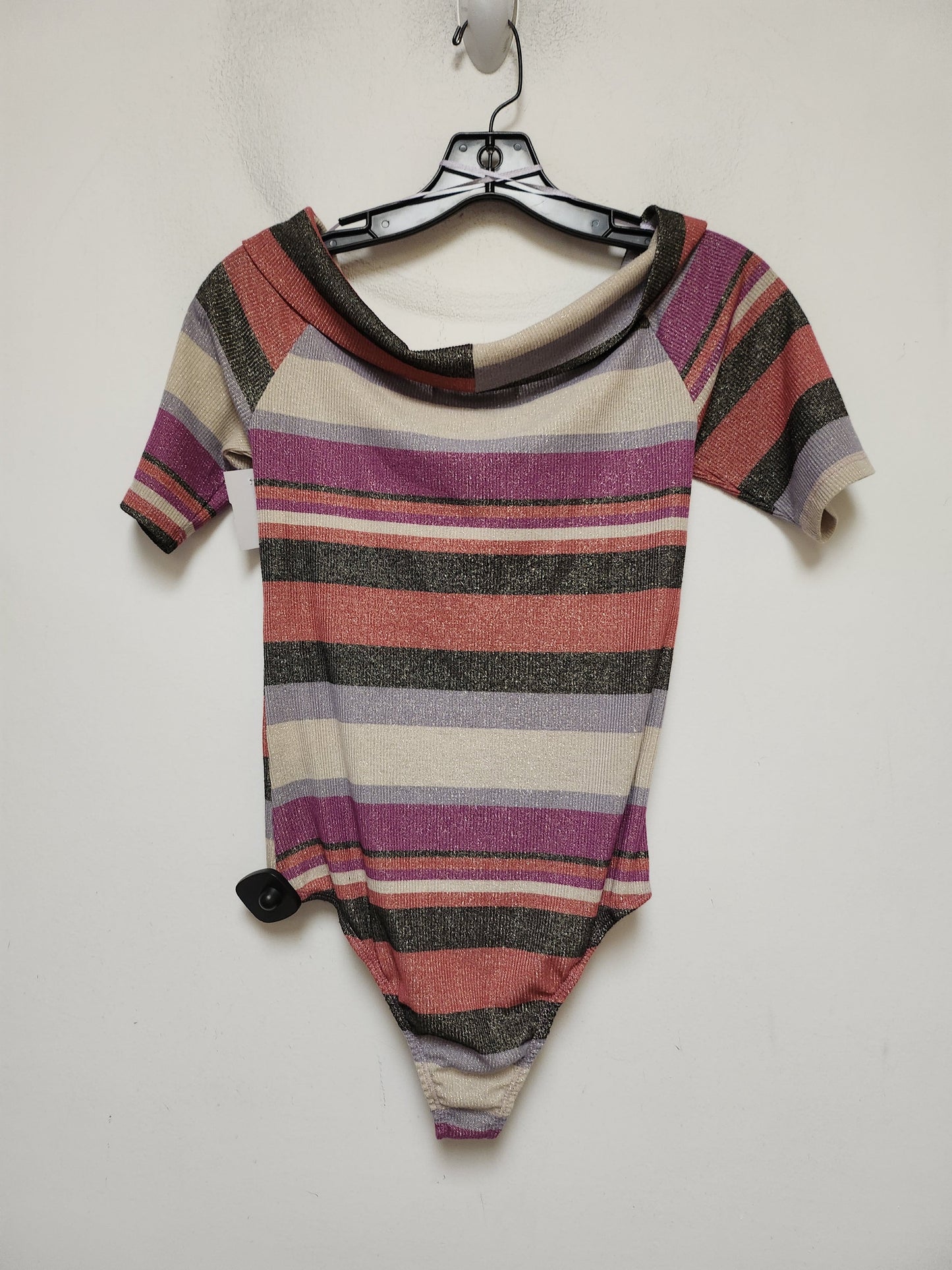 Striped Pattern Bodysuit Clothes Mentor, Size M