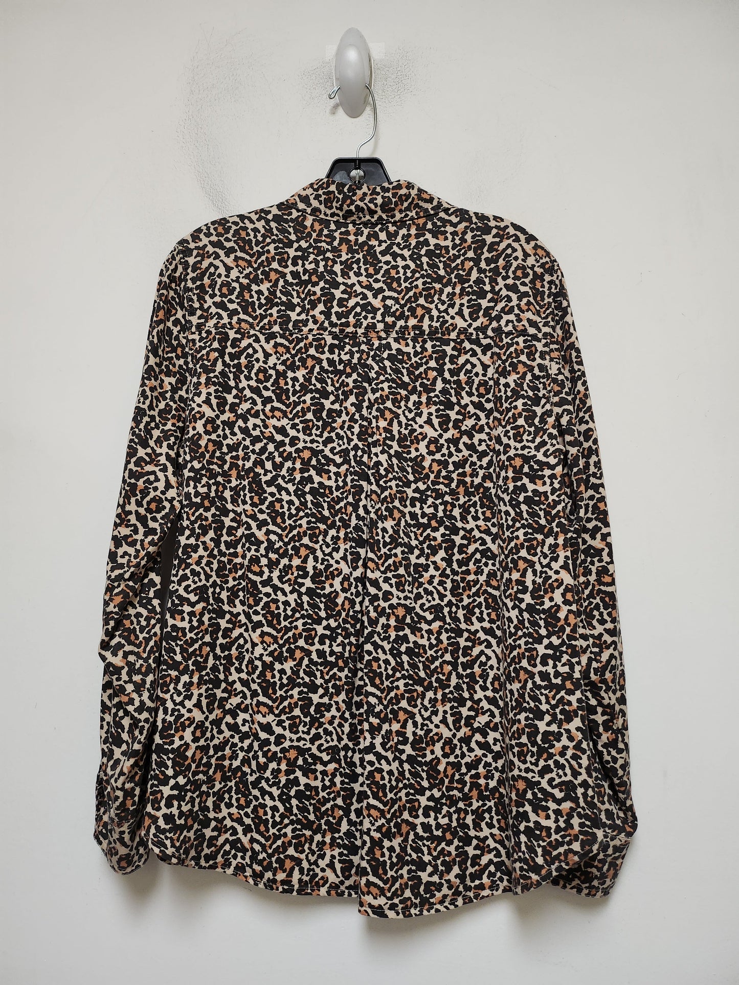 Animal Print Top Long Sleeve Calvin Klein, Size L