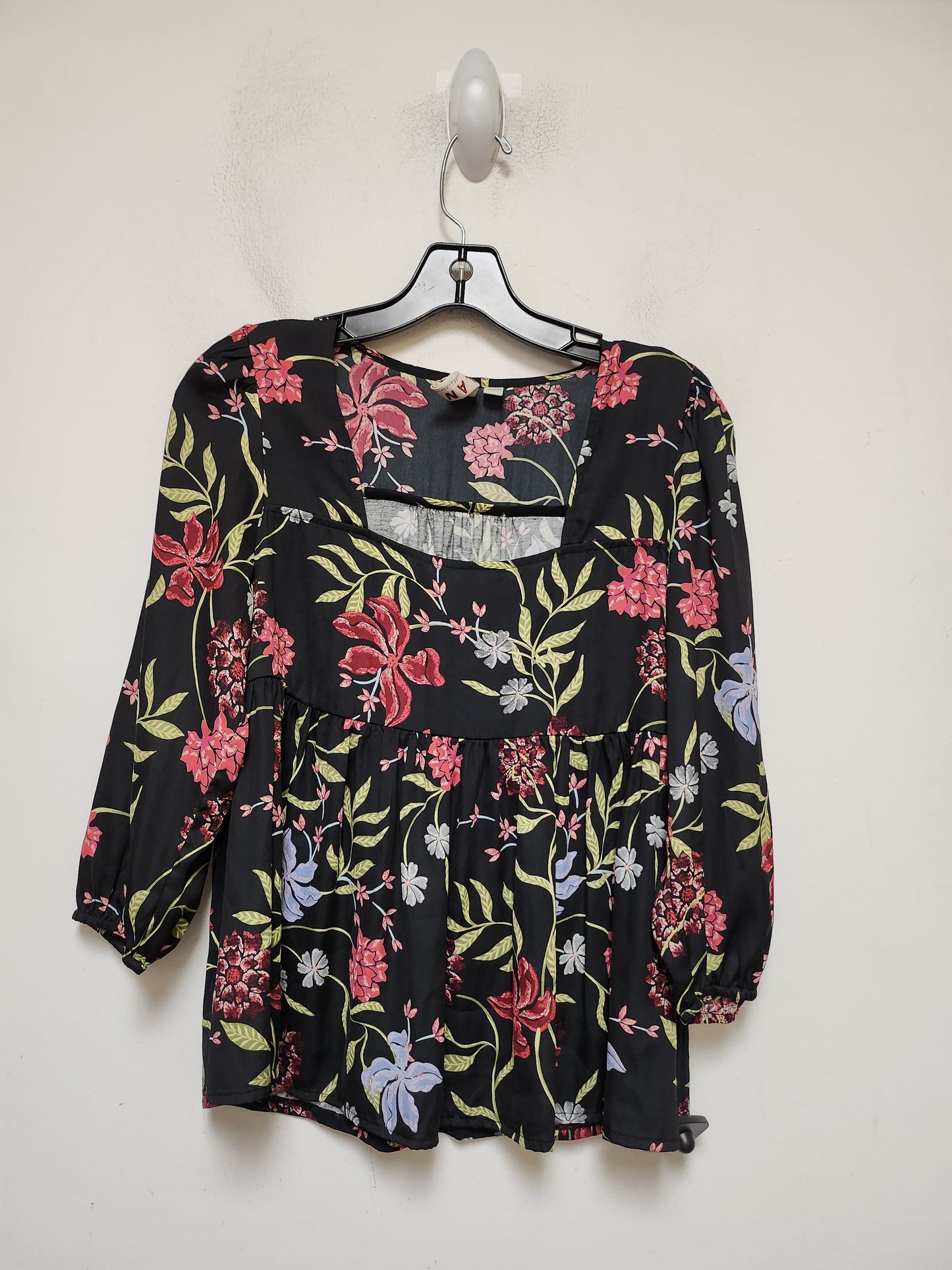 Floral Print Top Long Sleeve Dolan Left Coast, Size Xs