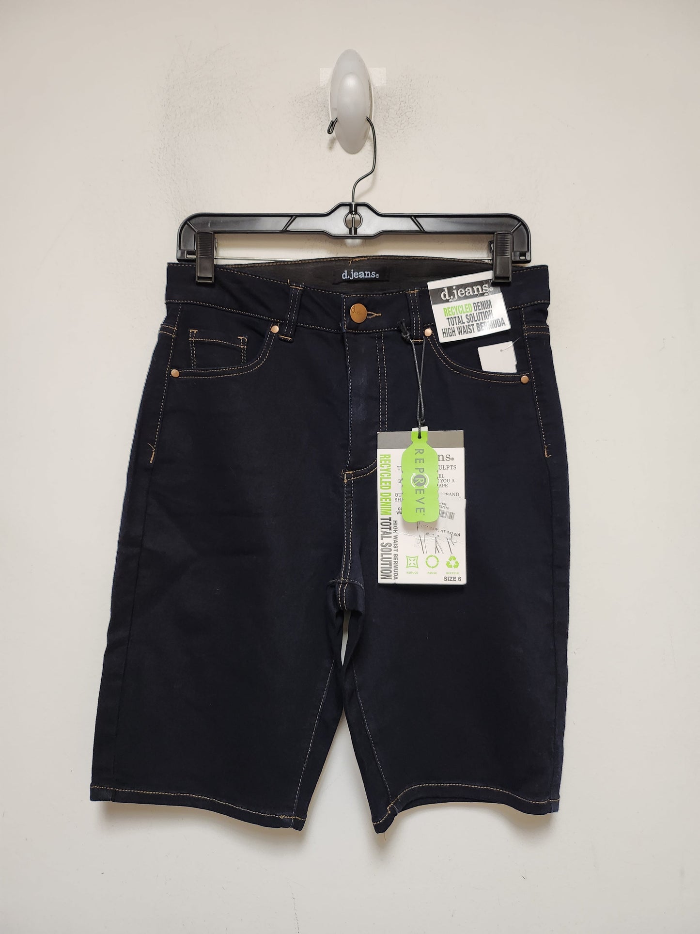 Blue Denim Shorts D Jeans, Size 6