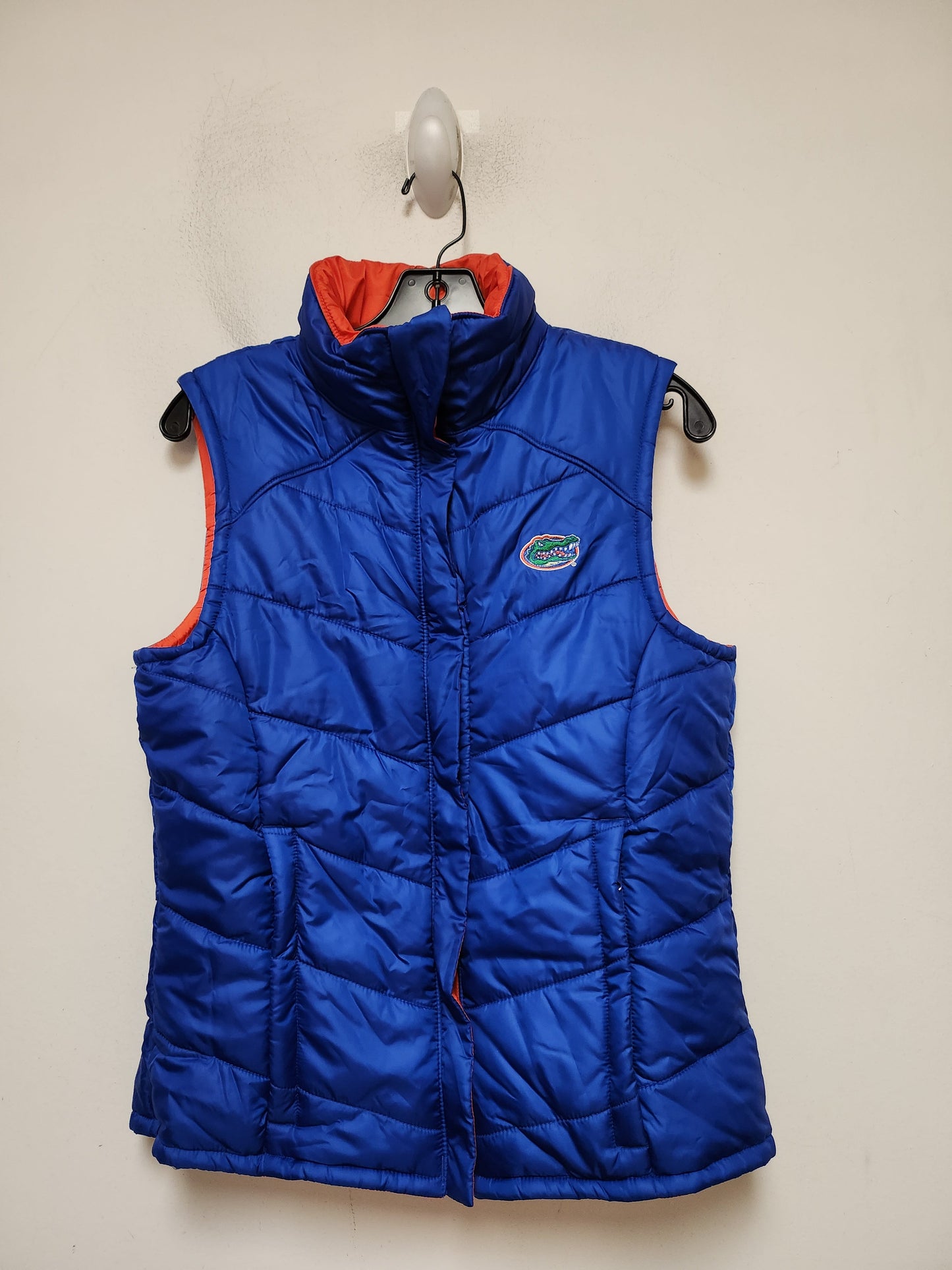 Blue & Orange Vest Puffer & Quilted Columbia, Size S