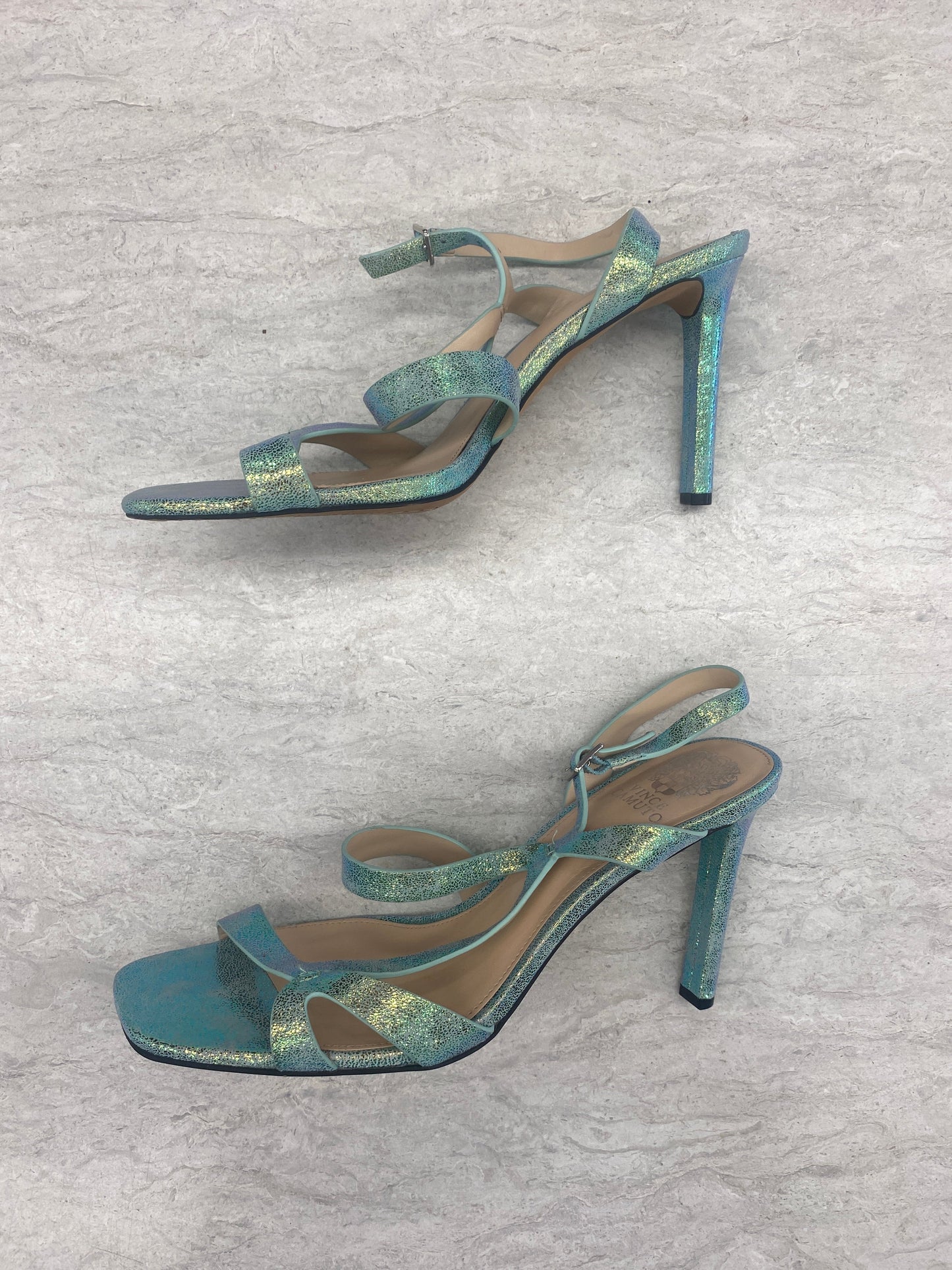 Green Shoes Heels Stiletto Vince Camuto, Size 11