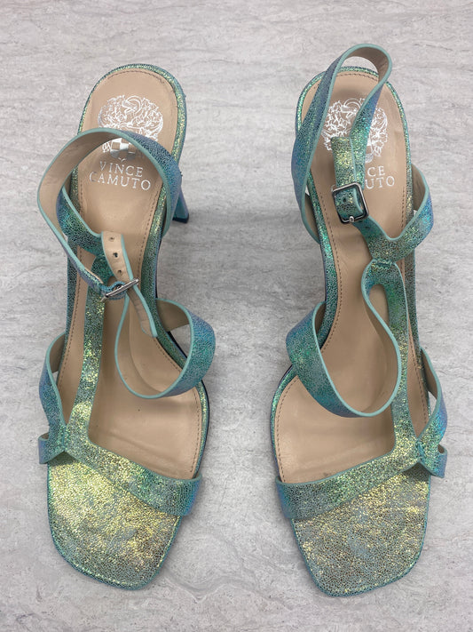 Green Shoes Heels Stiletto Vince Camuto, Size 11