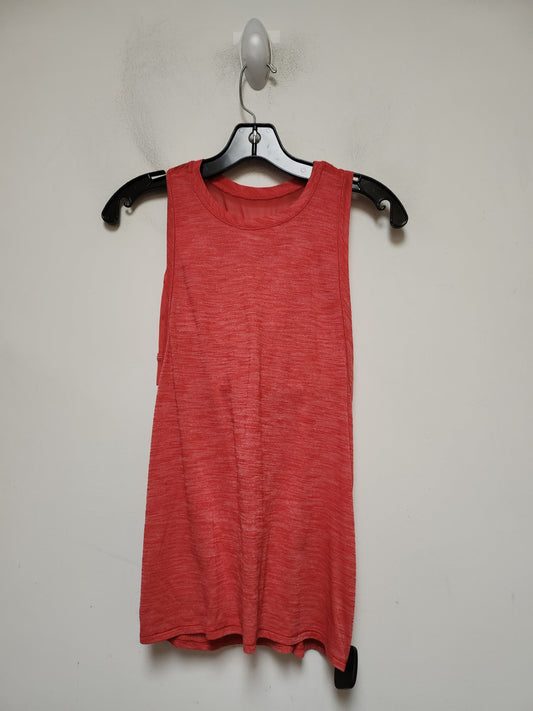Red Athletic Tank Top Lululemon, Size S