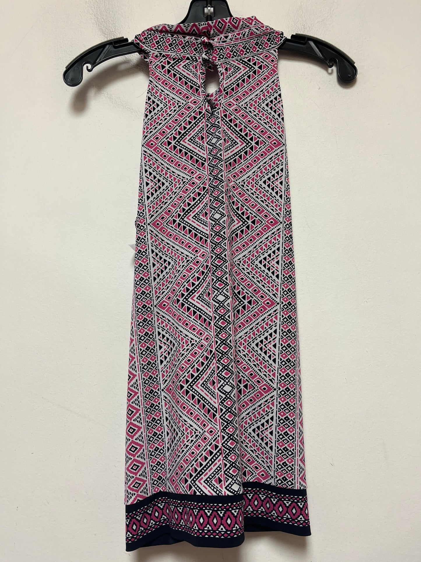 Geometric Pattern Top Sleeveless Michael By Michael Kors, Size M