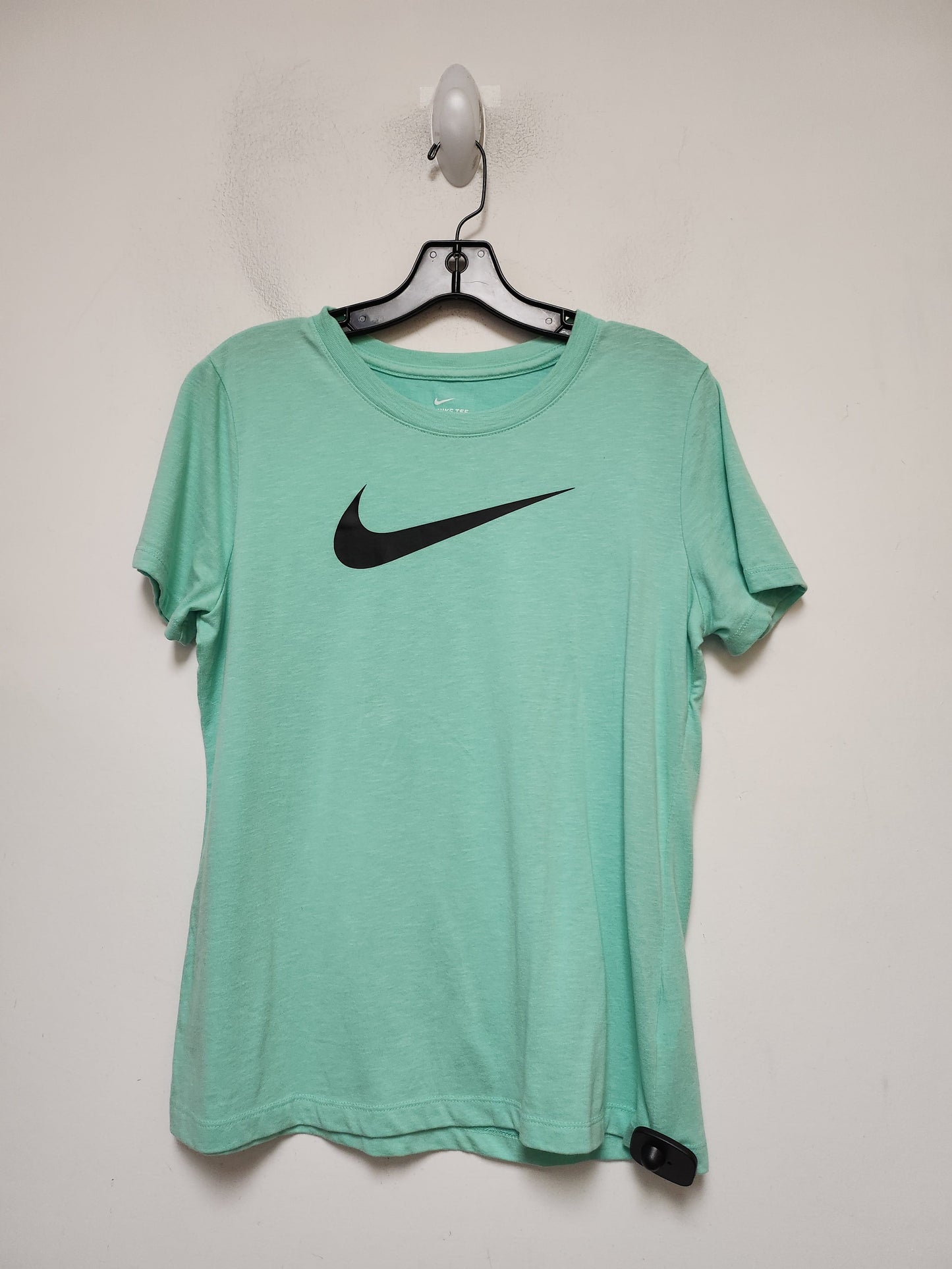 Green Athletic Top Short Sleeve Nike Apparel, Size M