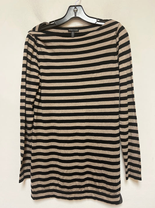 Striped Pattern Top Long Sleeve Eileen Fisher, Size M