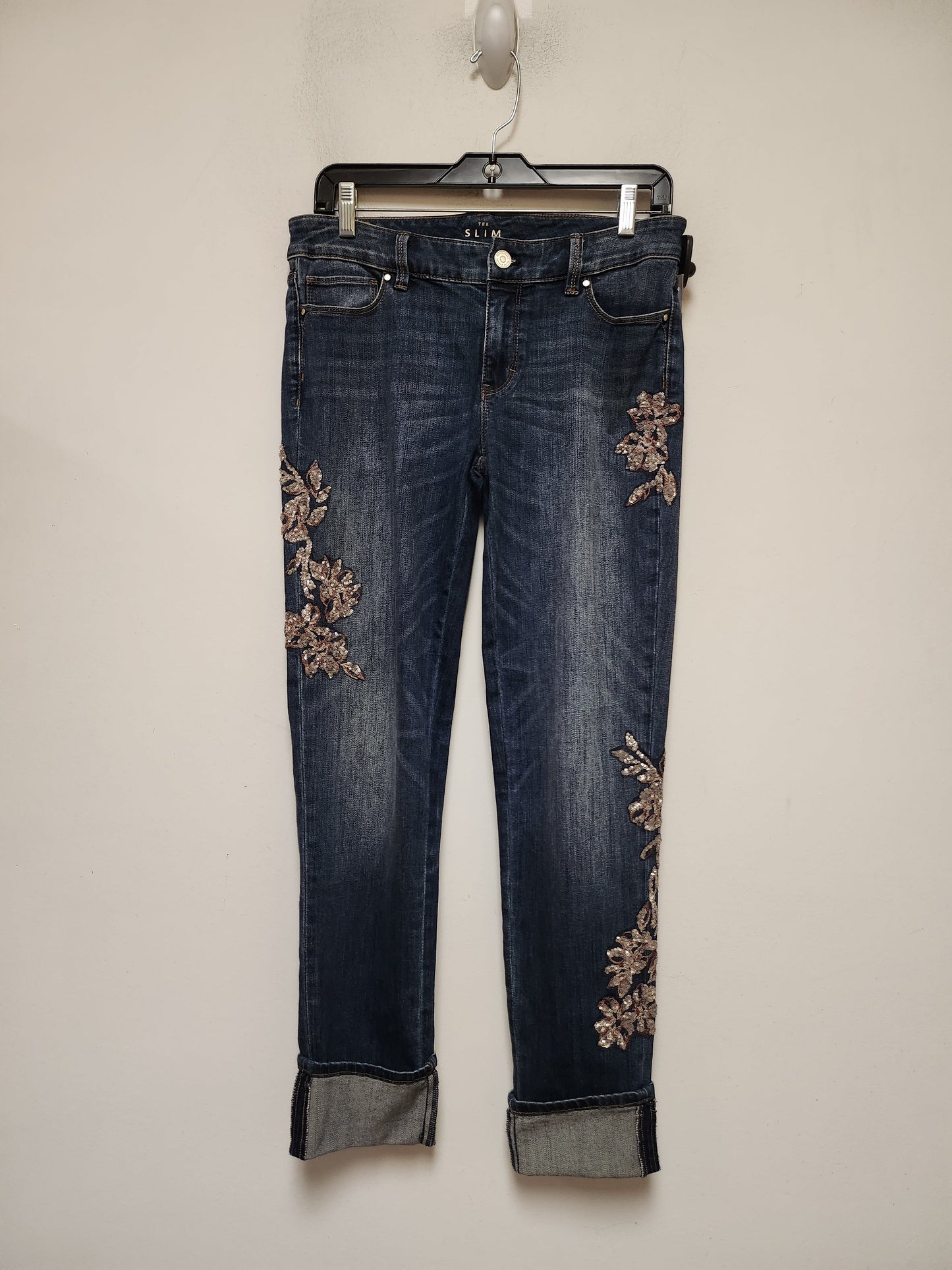 Blue Denim Jeans Straight White House Black Market, Size 4