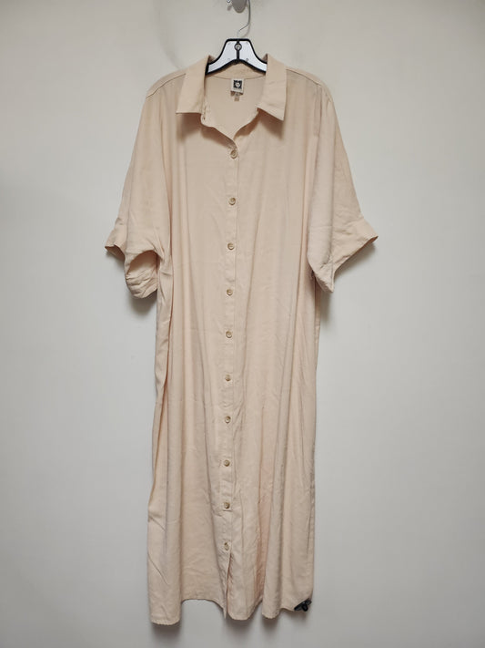 Dress Casual Maxi By Anne Klein In Tan, Size: Xl