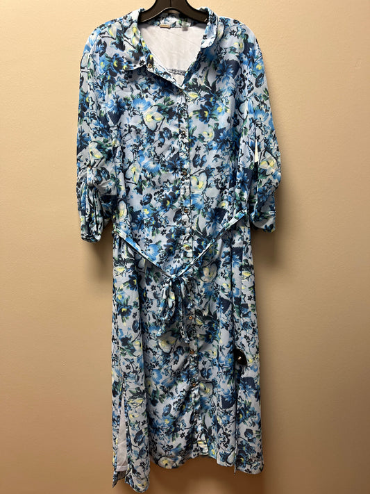 Dress Casual Maxi By T Tahari In Floral Print, Size: Xl