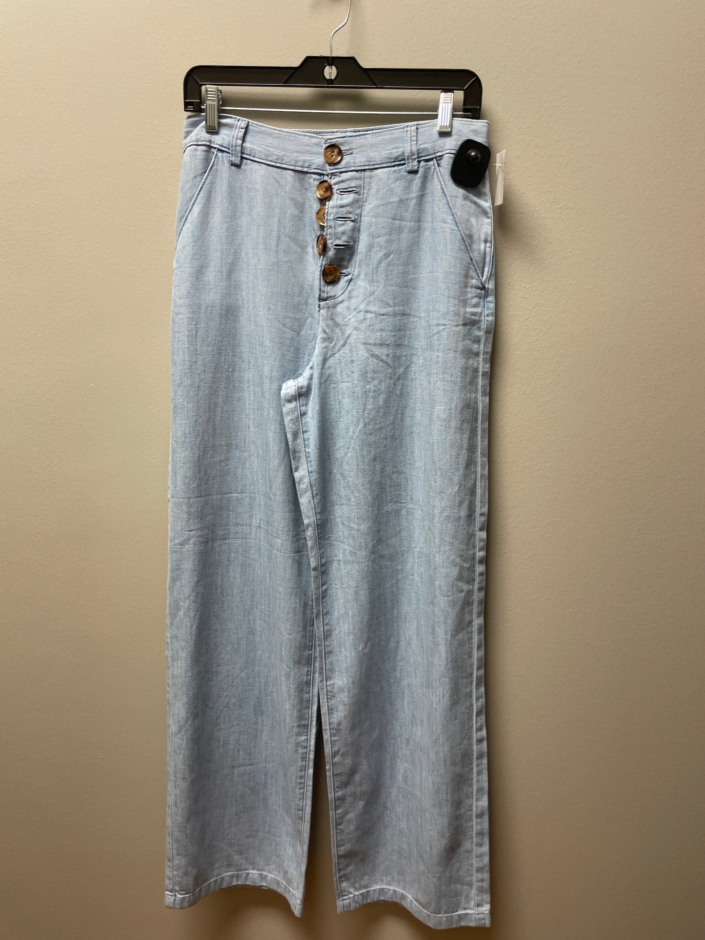 Pants Wide Leg By Zara In Blue, Size: 0