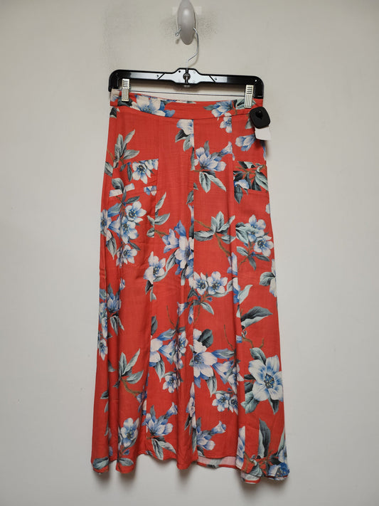 Skirt Maxi By Zara In Floral Print, Size: 4