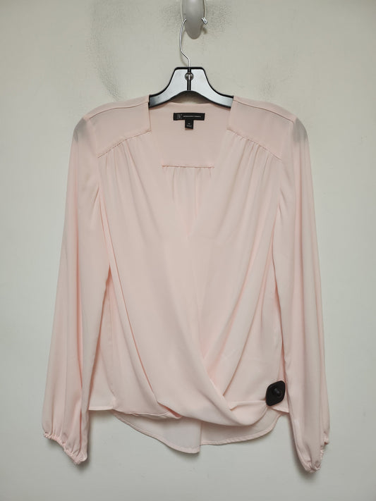 Top Long Sleeve By Inc In Pink, Size: Xs