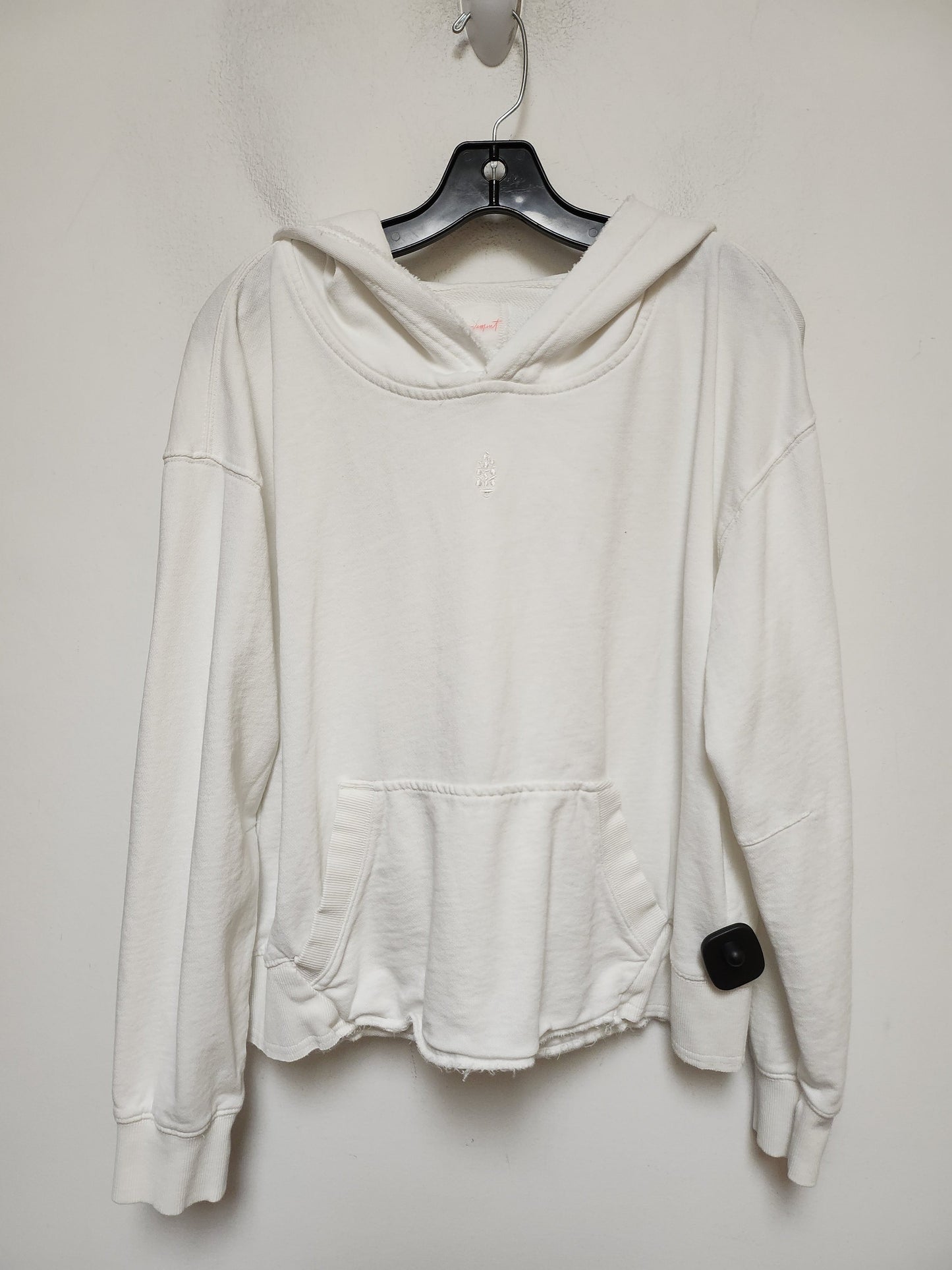 Sweatshirt Hoodie By Free People In White, Size: S