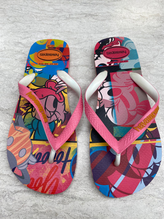 Sandals Flip Flops By Havaianas In Multi-colored, Size: 7